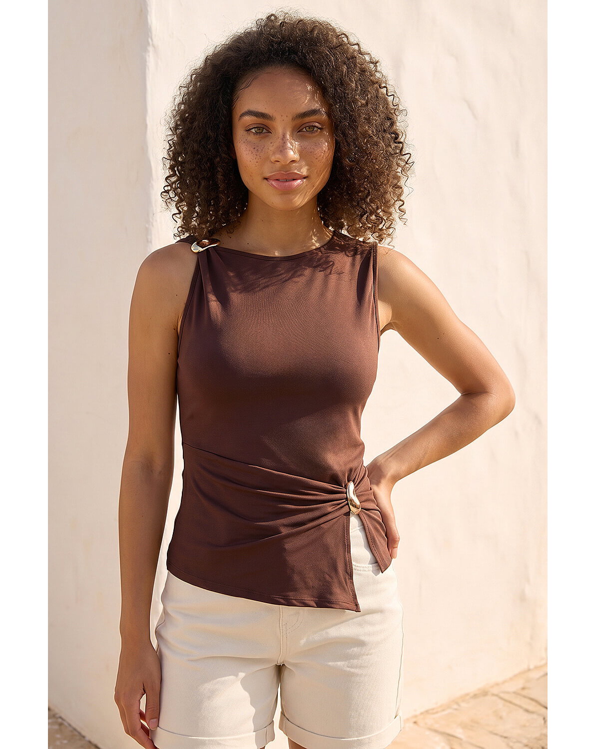 Roman Dusk Hardware Trim Tank Top