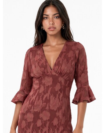 Anaya Burnout Fabric Dress