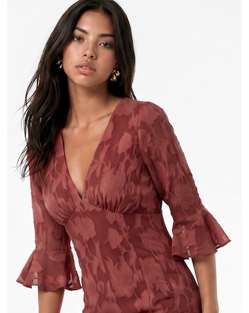Anaya Burnout Fabric Dress