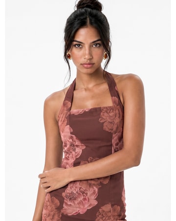 Anaya Floral Print Midaxi Dress
