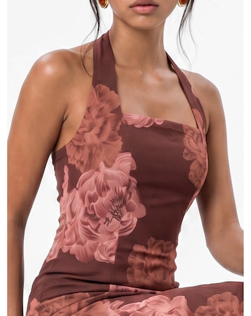 Anaya Floral Print Midaxi Dress