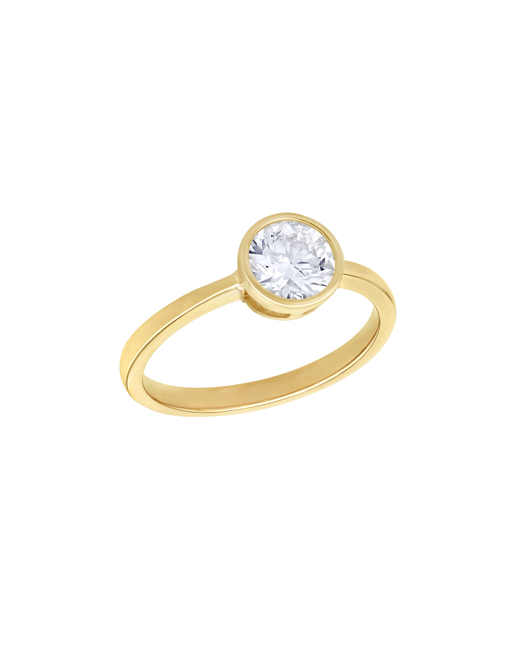 9ct Yellow Gold Lab Diamond 1Ct Ring