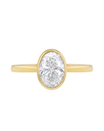 9ct Yellow Gold Lab Diamond 1Ct Ring