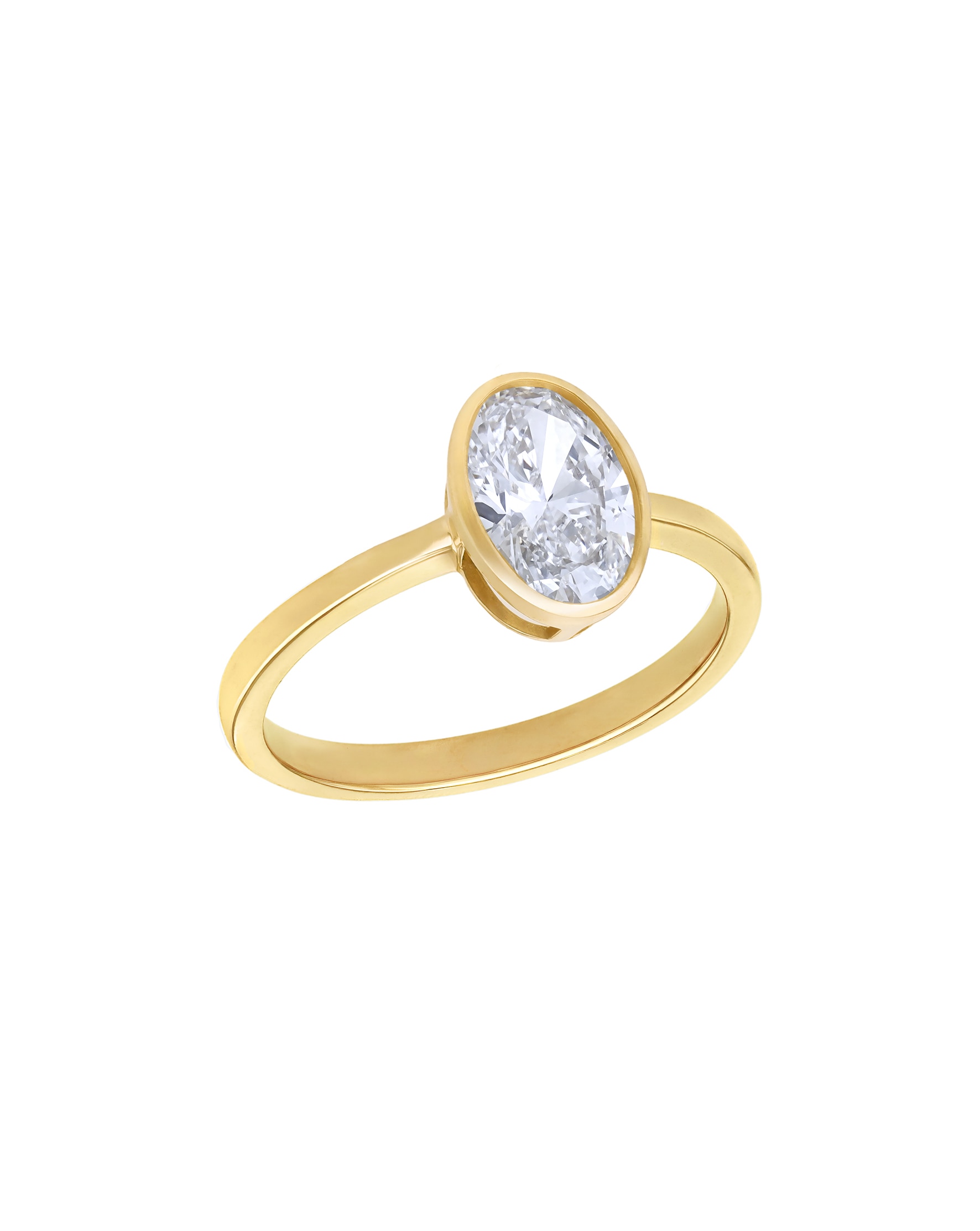 9ct Yellow Gold Lab Diamond 1Ct Ring