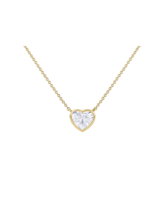 9ct Yellow Gold Lab Diamond 1Ct Necklace