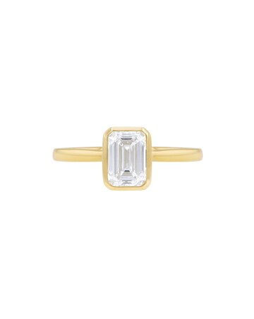 9ct Yellow Gold Lab Diamond 1Ct Ring