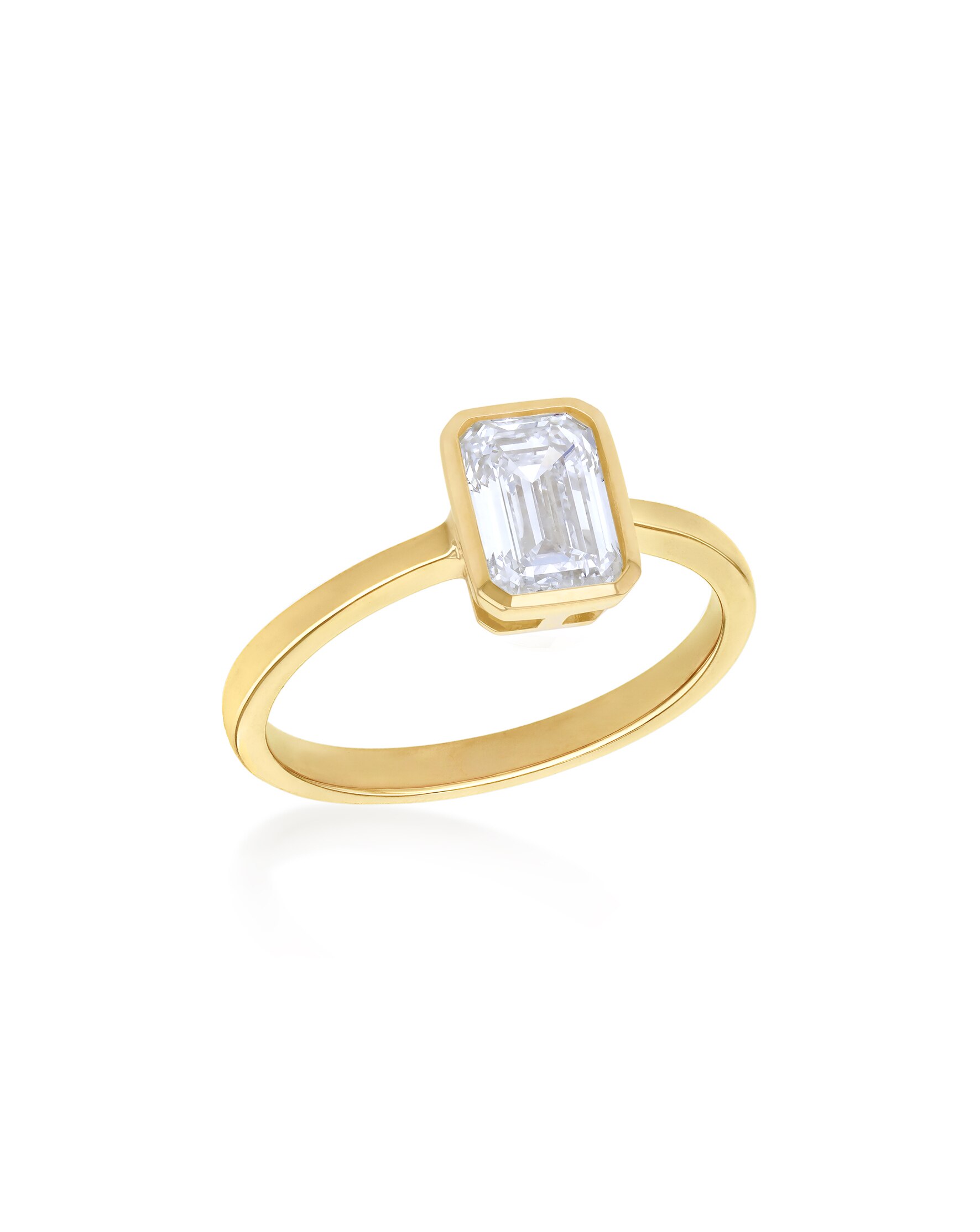 9ct Yellow Gold Lab Diamond 1Ct Ring