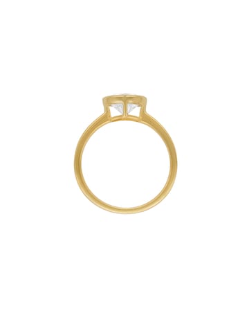 9ct Yellow Gold Lab Diamond 1Ct Ring