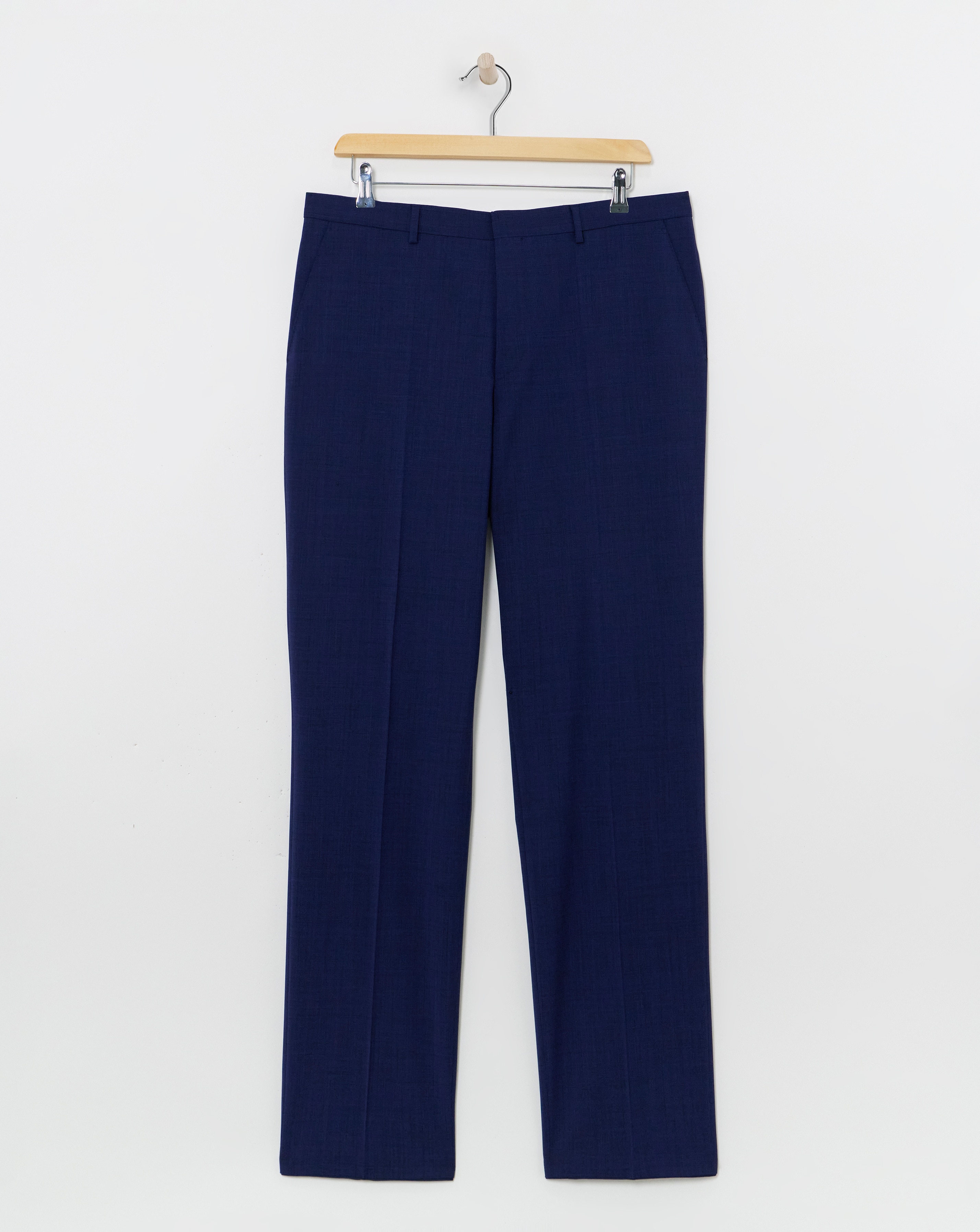 BOSS Navy Wool Mix Suit Trouser