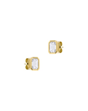 9ct Yellow Gold Lab Diamond 1Ct Earring