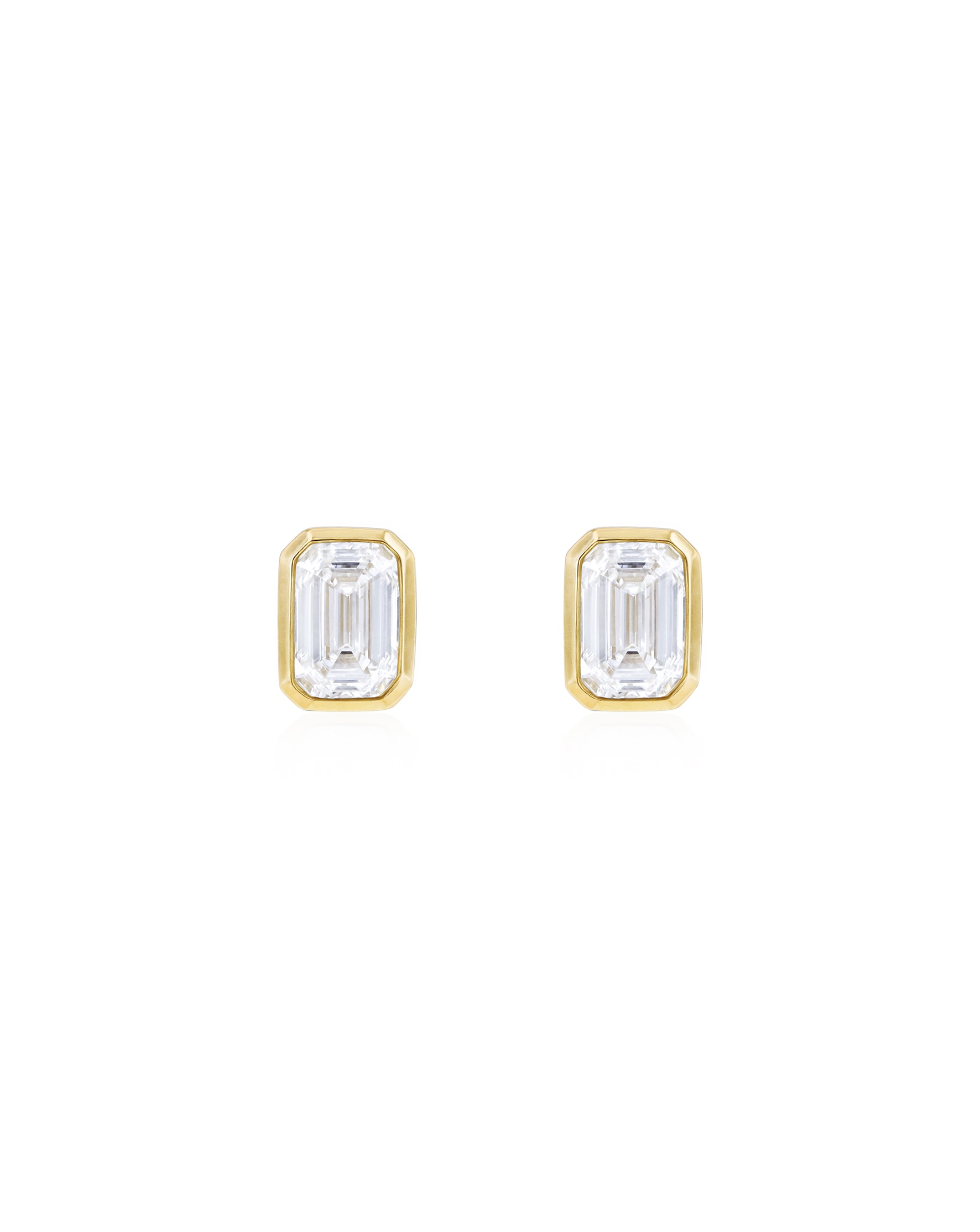 9ct Yellow Gold Lab Diamond 1Ct Earring