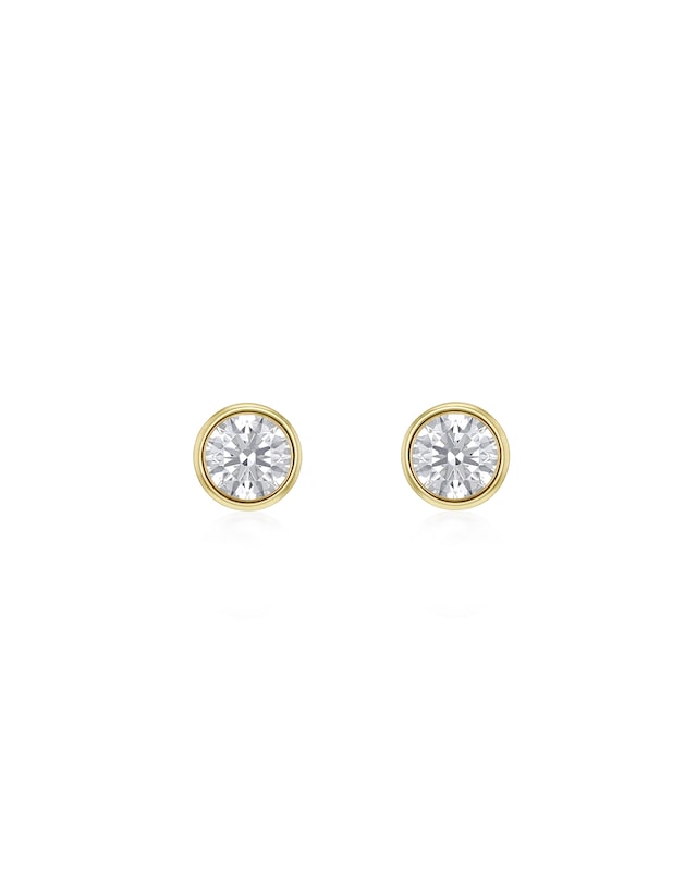 9ct Yellow Gold Lab Diamond 1Ct Earring