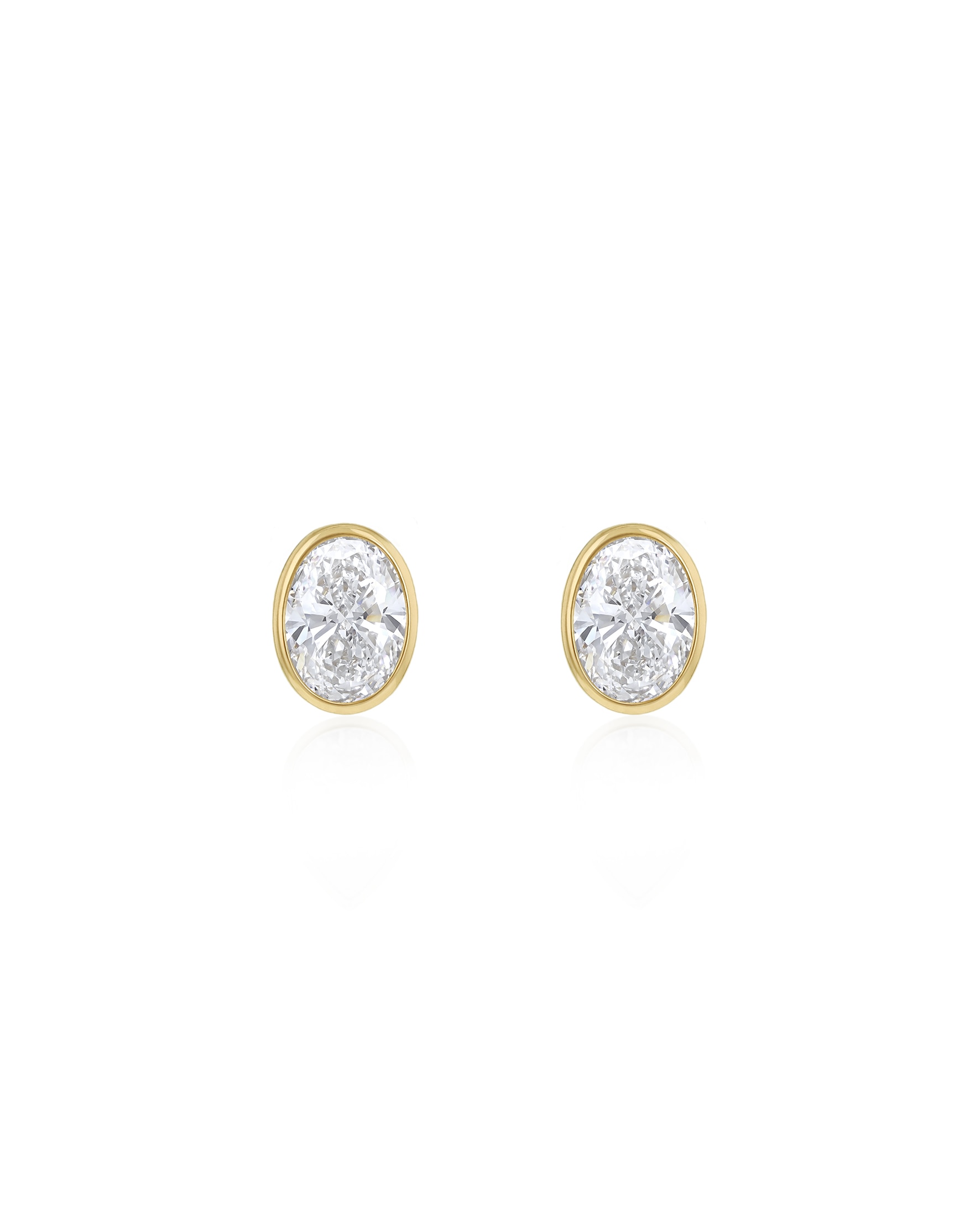 9ct Yellow Gold Lab Diamond 1Ct Earring