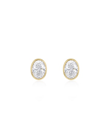 9ct Yellow Gold Lab Diamond 1Ct Earring