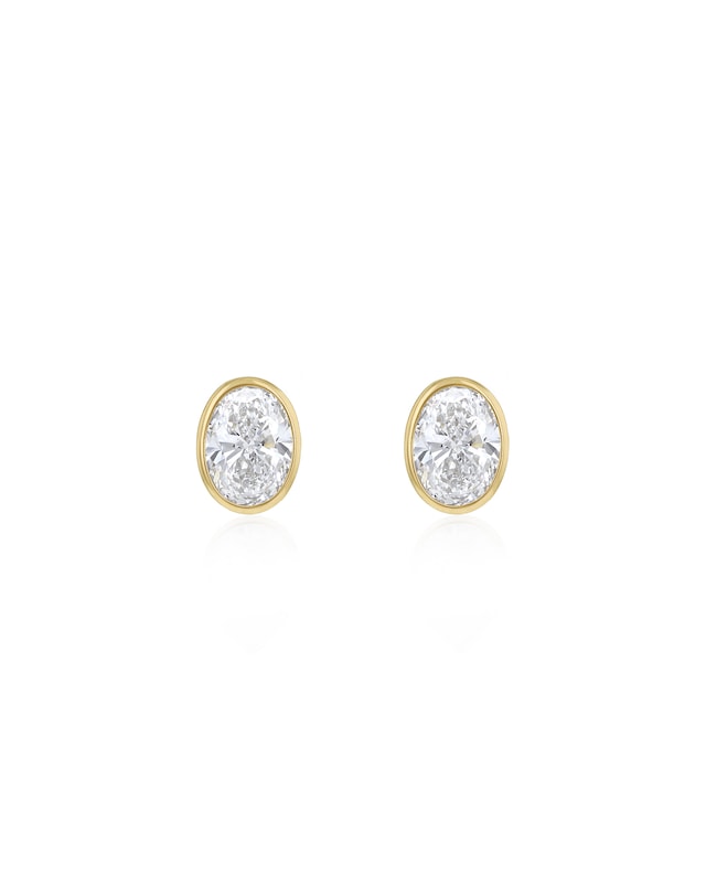 9ct Yellow Gold Lab Diamond 1Ct Earring