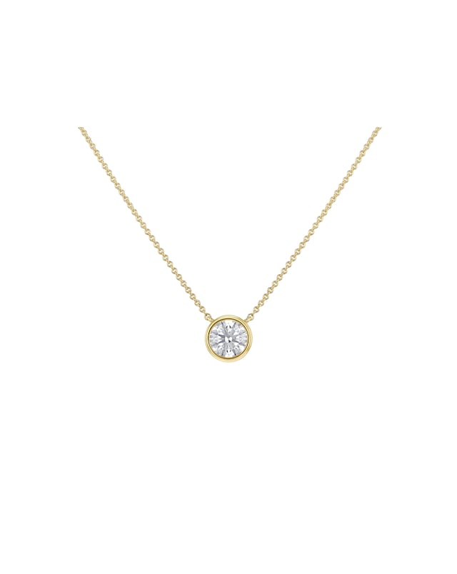 9ct Yellow Gold Lab Diamond 1Ct Necklace