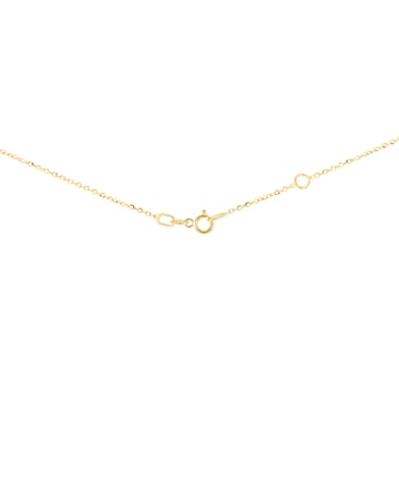 9ct Yellow Gold Lab Diamond Ruby Neclace