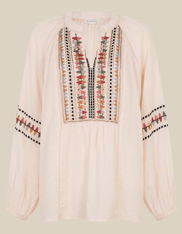 Monsoon Aoife Geometric Embroidered Top