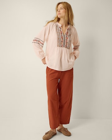 Monsoon Aoife Geometric Embroidered Top