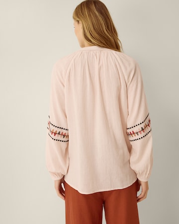 Monsoon Aoife Geometric Embroidered Top