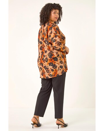 Roman Curve Watercolour Stretch Top