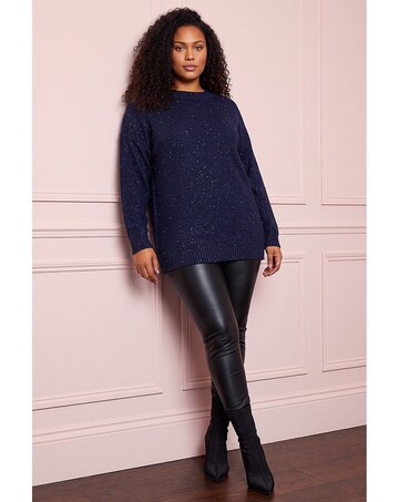 Roman Curve Hotfix Longline Knit Jumper