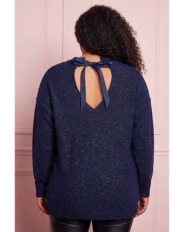 Roman Curve Hotfix Longline Knit Jumper
