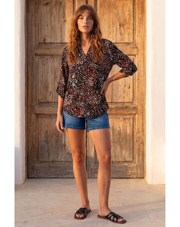 Roman Abstract Puff Print Shirt