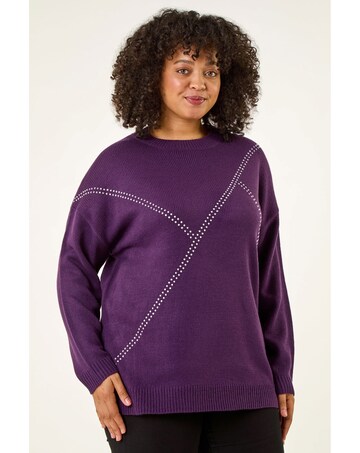 Roman Curve Hotfix Knit Jumper