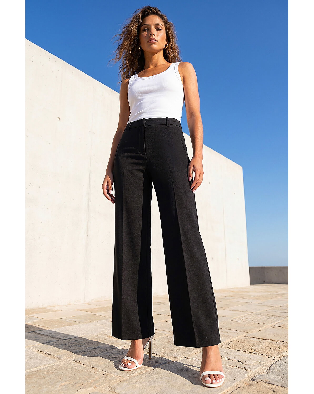 Roman Regular Wide Leg Trouser