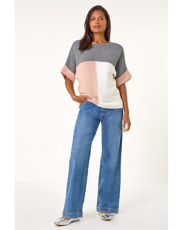 Roman Colour Block Knitted Jumper