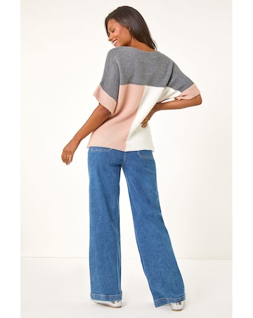 Roman Colour Block Knitted Jumper