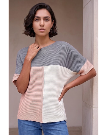 Roman Colour Block Knitted Jumper