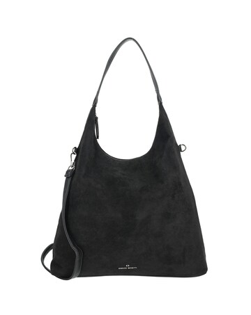 Norah Single Handle Vegan Suede Shoulder Shopper Bag