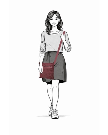 Norah Single Handle Vegan Suede Shoulder Bag