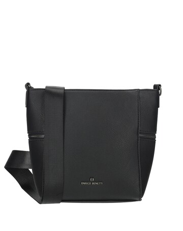Roxy Vegan Leather Shoulder Bag with Nylon Strap