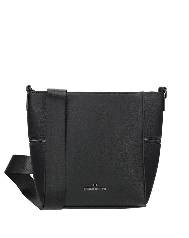 Roxy Vegan Leather Shoulder Bag with Nylon Strap