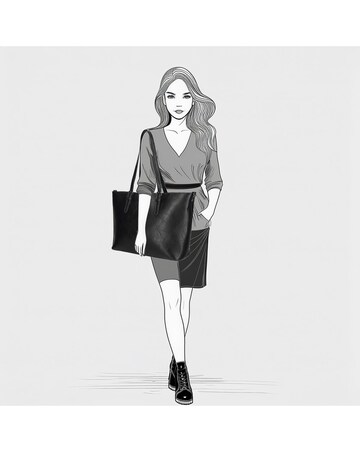 Julia 2 Handle Vegan Leather Shopper 15" Laptop