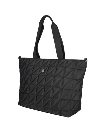 Josephine 2 Handle Quilted Nylon Shopper 17" Laptop