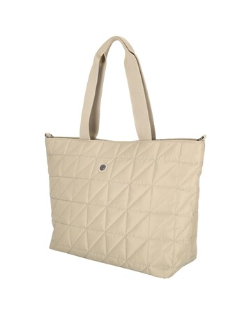 Josephine 2 Handle Quilted Nylon Shopper 17" Laptop