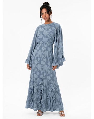 Anaya Floral Burnout Maxi Dress