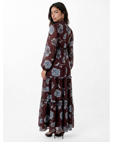 Anaya Floral Print Tiered Maxi Dress