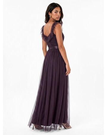 Anaya Ruffled Square Neck Maxi Dress