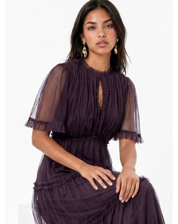 Anaya Plain Tulle Midaxi Dress