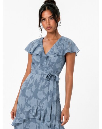 Anaya Burnout Fabric Maxi Dress