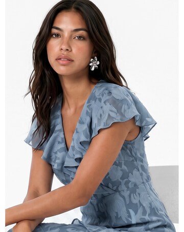 Anaya Burnout Fabric Maxi Dress
