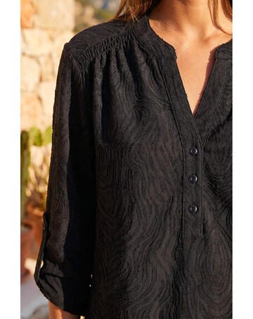 Roman Texture Burnout Shirt