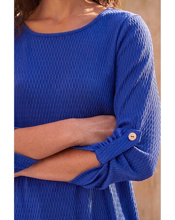Roman Textured Stretch Tunic Top
