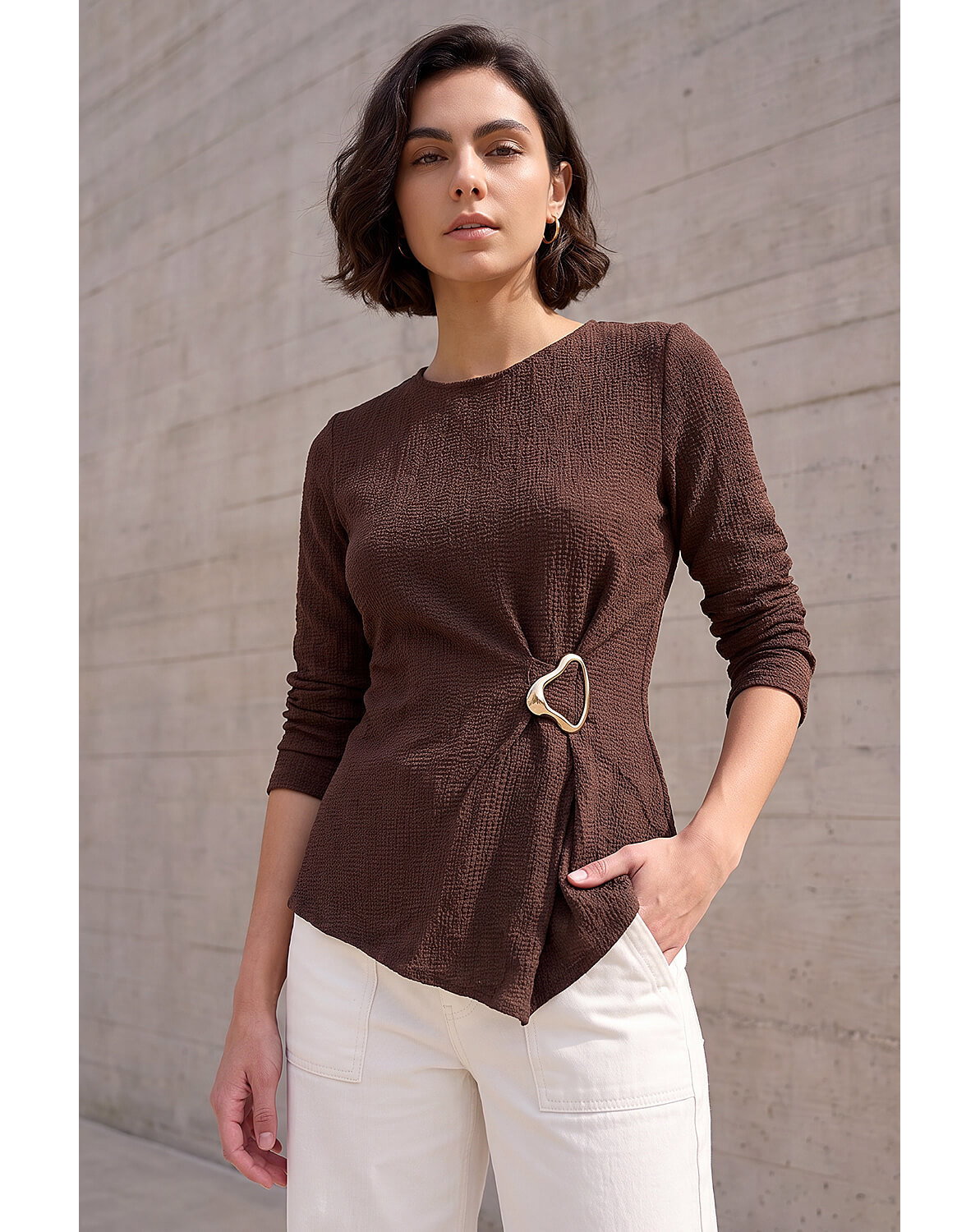 Roman Trim Detail Top
