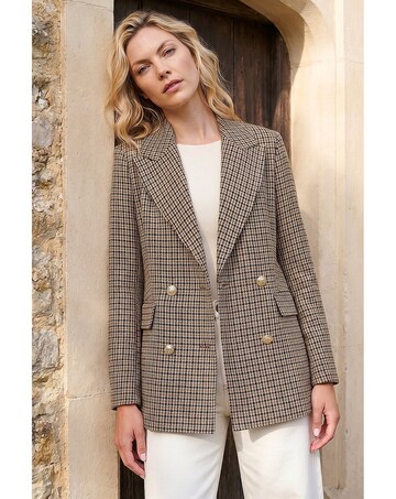 Roman Tweed Double Breasted Blazer